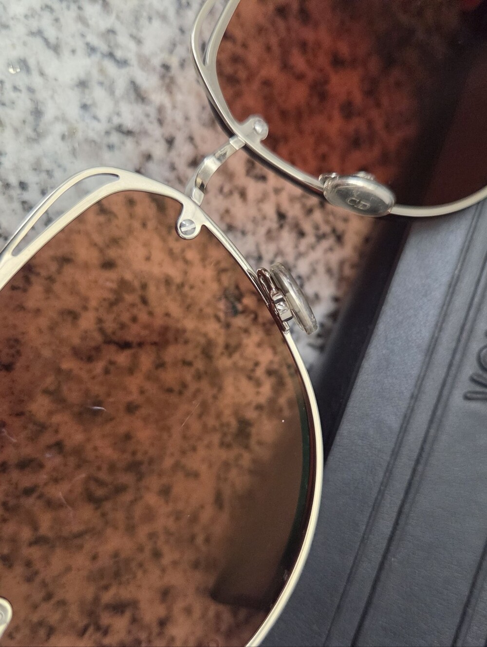 Authentic✨ RARE ✨ Christian Dior Stellaire 6 Geometric Aviator Sunglasses - Picture 8 of 15